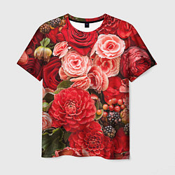 Мужская футболка Ассорти из цветов