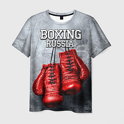 Футболка мужская Boxing Russia, цвет: 3D-принт