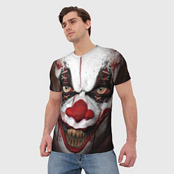 Футболка мужская Зомби клоун, цвет: 3D-принт — фото 2