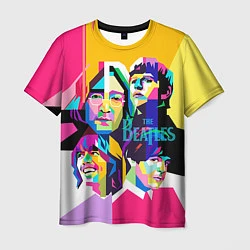 Мужская футболка The Beatles: Poly-art