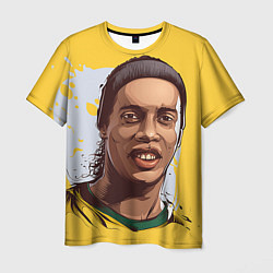 Футболка мужская Ronaldinho Art цвета 3D-принт — фото 1