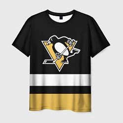 Футболка мужская Pittsburgh Penguins: Black, цвет: 3D-принт