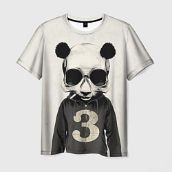 Мужская футболка Скелет панды