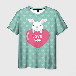 Мужская футболка Rabbit: Love you