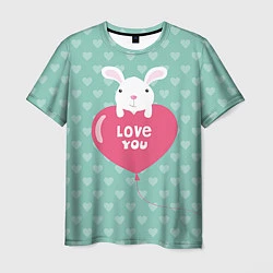 Мужская футболка Rabbit: Love you