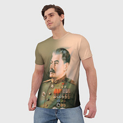 Футболка мужская Иосиф Сталин, цвет: 3D-принт — фото 2