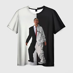 Мужская футболка Eminem: Black & White