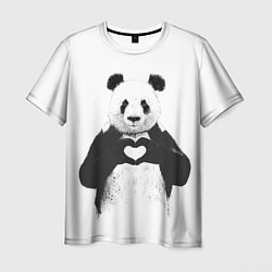 Футболка мужская Panda Love, цвет: 3D-принт