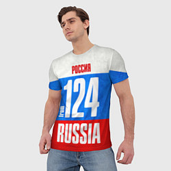 Футболка мужская Russia: from 124, цвет: 3D-принт — фото 2