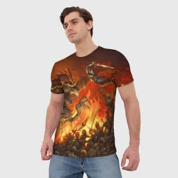 Футболка мужская Dark Souls: Fire Dragon, цвет: 3D-принт — фото 2
