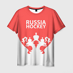 Мужская футболка Russia Hockey