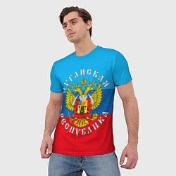 Футболка мужская Луганская республика, цвет: 3D-принт — фото 2