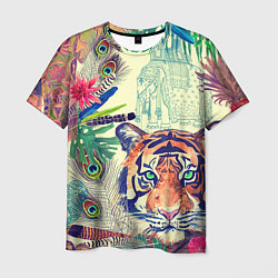 Мужская футболка Индийский тигр