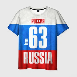 Футболка мужская Russia: from 63, цвет: 3D-принт