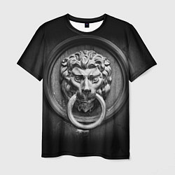 Мужская футболка Скульптура льва