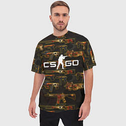 Футболка оверсайз мужская Counter-Strike Global Offensive, цвет: 3D-принт — фото 2