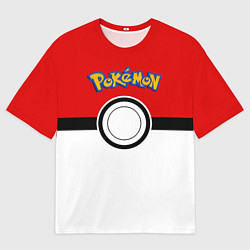 Футболка оверсайз мужская Покеболл 3, цвет: 3D-принт