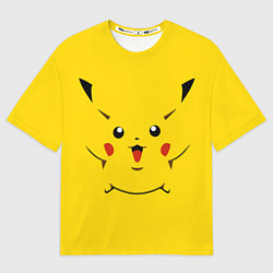 Мужская футболка оверсайз Пикачу - вселенная покемонов