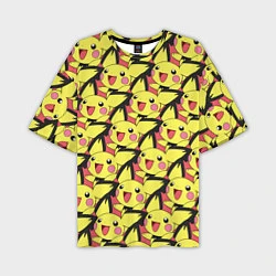 Футболка оверсайз мужская Pikachu, цвет: 3D-принт
