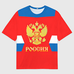 Футболка оверсайз мужская Сборная РФ: #8 OVECHKIN, цвет: 3D-принт