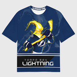 Футболка оверсайз мужская Bay Lightning, цвет: 3D-принт