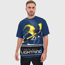 Футболка оверсайз мужская Bay Lightning, цвет: 3D-принт — фото 2