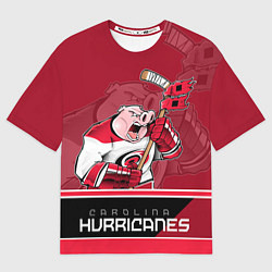 Футболка оверсайз мужская Carolina Hurricanes, цвет: 3D-принт
