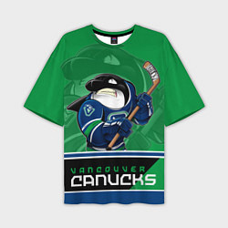 Футболка оверсайз мужская Vancouver Canucks, цвет: 3D-принт