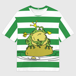 Мужская футболка оверсайз Царевна лягушка