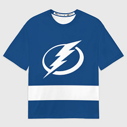 Футболка оверсайз мужская Tampa Bay Lightning, цвет: 3D-принт