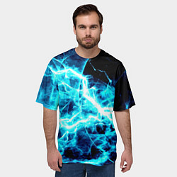 Футболка оверсайз мужская Energy, цвет: 3D-принт — фото 2