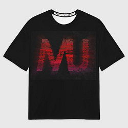 Футболка оверсайз мужская Manchester United team, цвет: 3D-принт