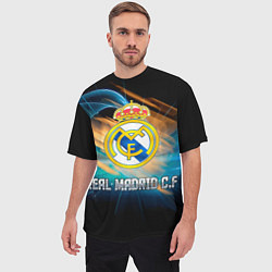 Футболка оверсайз мужская Real Madrid, цвет: 3D-принт — фото 2