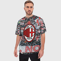 Футболка оверсайз мужская Milan FC, цвет: 3D-принт — фото 2