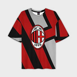 Футболка оверсайз мужская Milan FC 1899, цвет: 3D-принт