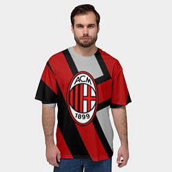 Футболка оверсайз мужская Milan FC 1899, цвет: 3D-принт — фото 2