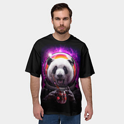 Футболка оверсайз мужская Panda Cosmonaut, цвет: 3D-принт — фото 2