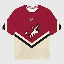Футболка оверсайз мужская NHL: Arizona Coyotes, цвет: 3D-принт