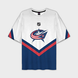 Мужская футболка оверсайз NHL: Columbus Blue Jackets