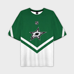 Футболка оверсайз мужская NHL: Dallas Stars, цвет: 3D-принт