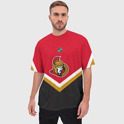 Футболка оверсайз мужская NHL: Ottawa Senators, цвет: 3D-принт — фото 2