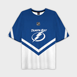 Футболка оверсайз мужская NHL: Tampa Bay Lightning, цвет: 3D-принт