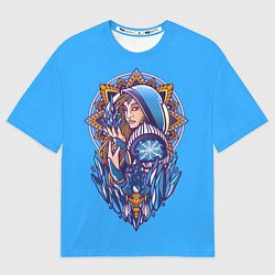 Футболка оверсайз мужская Crystal Maiden: Ice Magic, цвет: 3D-принт