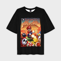 Мужская футболка оверсайз Mario Doom
