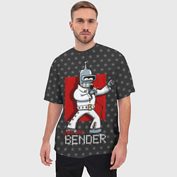 Футболка оверсайз мужская Bender Presley, цвет: 3D-принт — фото 2