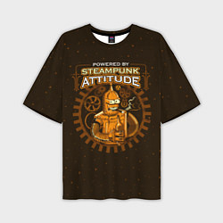 Мужская футболка оверсайз Steampunk Attitude