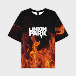 Футболка оверсайз мужская Linkin Park: Hell Flame, цвет: 3D-принт