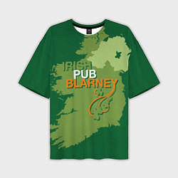 Футболка оверсайз мужская Irish pub Blarney, цвет: 3D-принт