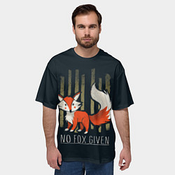 Футболка оверсайз мужская No Fox Given, цвет: 3D-принт — фото 2