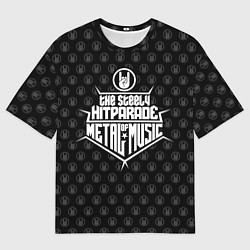 Футболка оверсайз мужская Hitparade of Metal Music, цвет: 3D-принт